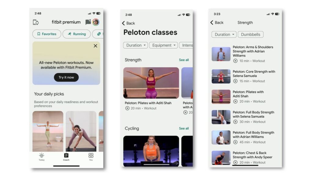 Fitbit Premium Members Can Entry Free Peloton Courses